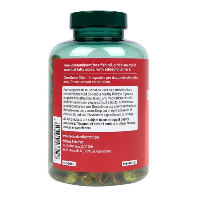 Holland & Barrett Omega 3 Fish Oil 1500mg 120 Capsules - 2