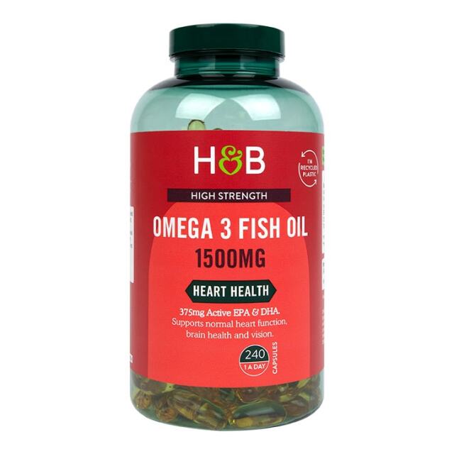Holland & Barrett Omega 3 Fish Oil 1500mg 240 Capsules - 1