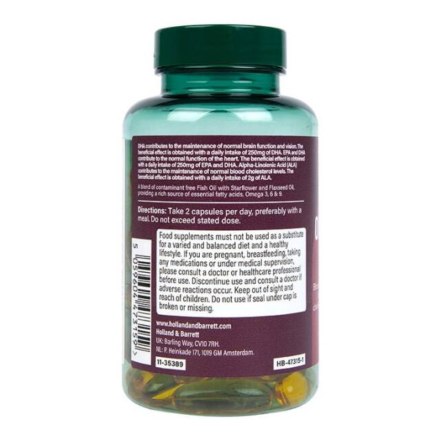 Holland & Barrett Triple Omega 3-6-9 60 Capsules - 2