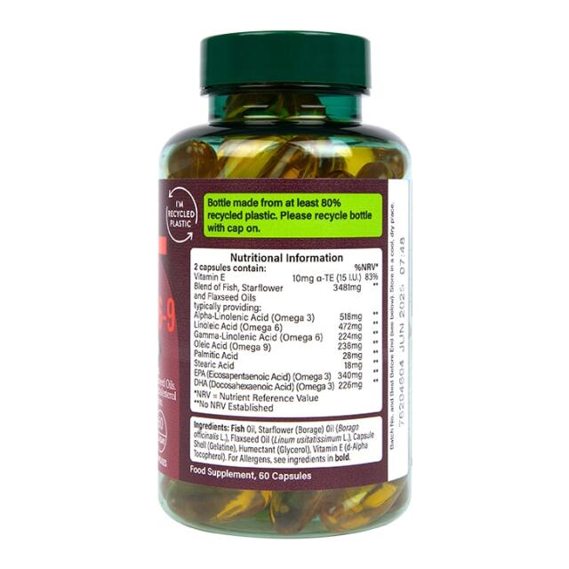 Holland & Barrett High Strength Triple Omega 3-6-9 60 Capsules - 3