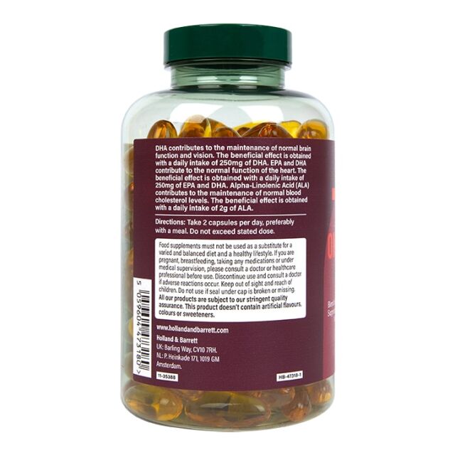 Holland & Barrett High Strength Triple Omega 3-6-9 120 Capsules - 3