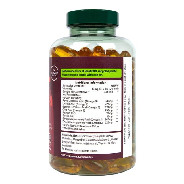 Holland & Barrett High Strength Triple Omega 3-6-9 120 Capsules - 4