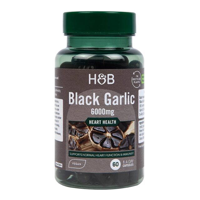 Holland & Barrett Black Garlic 6000mg 60 Capsules - 1