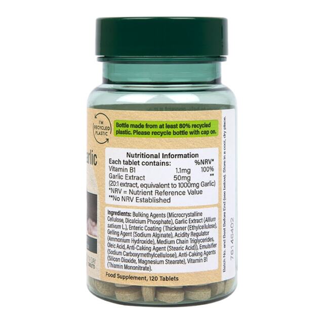 Holland & Barrett Enteric Coated Odourless Garlic 1000mg 120 Tablets - 2