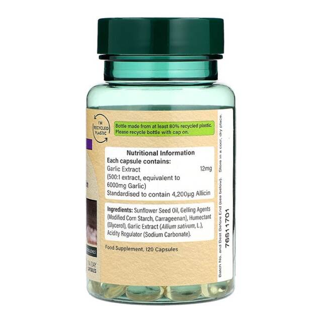 Holland & BarrettHigh Strength Garlic 6000mg 120 Capsules - 2