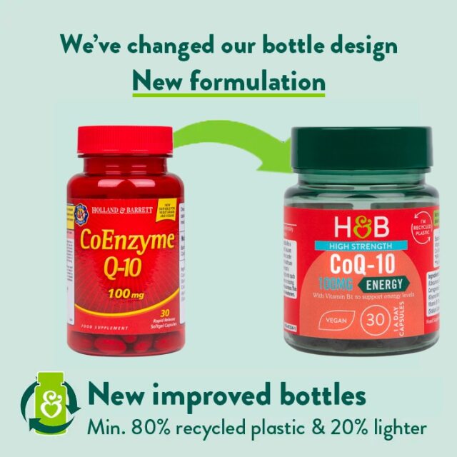 Holland & Barrett High Strength Co-Q10 100mg 30 Capsules - 2
