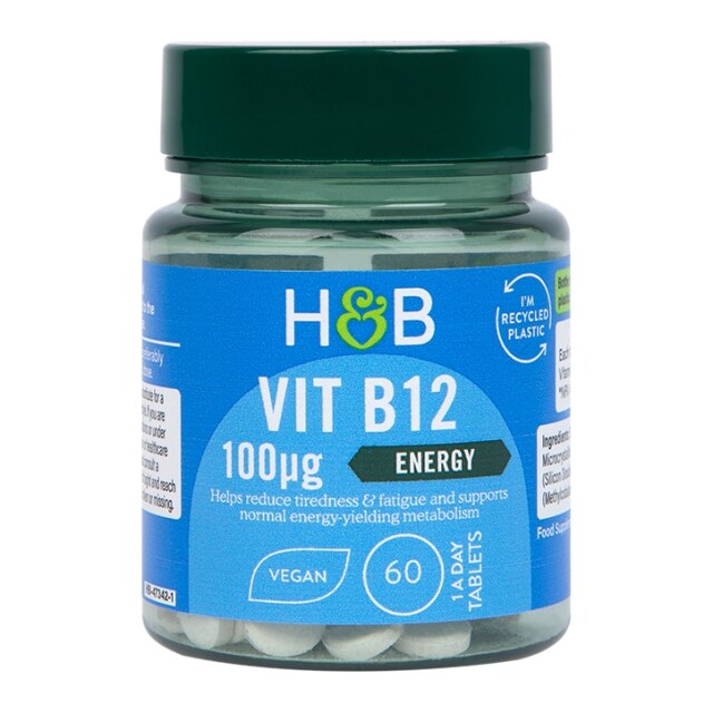 Holland & Barrett Vitamin B12 100ug 60 Tablets - 1