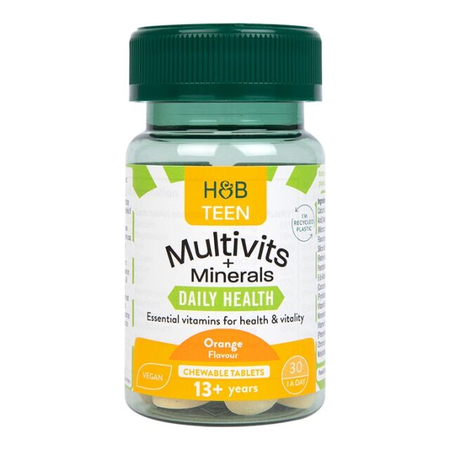 Holland & Barrett Teen Multivitamin & Mineral 30 Chewable Tablets - 1