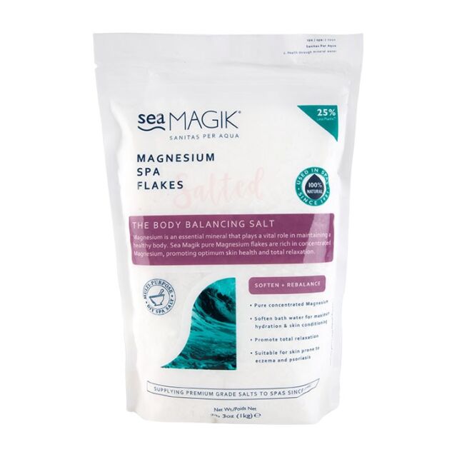 Sea Magik Salted Magnesium Spa Flakes 1Kg - 1
