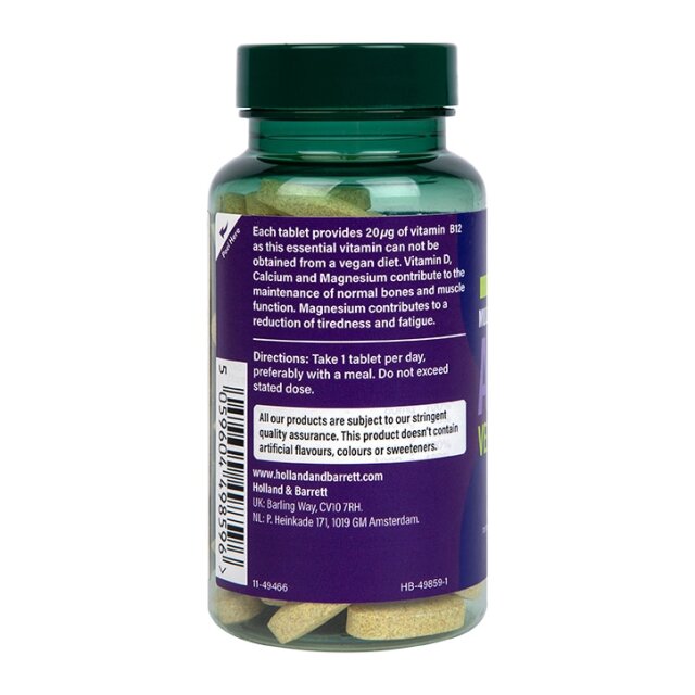 Holland & Barrett High Strength ABC to Z Vegan Multivitamins 60 Tablets - 3