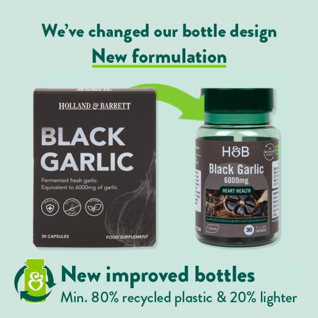 Holland & Barrett Black Garlic 6000mg 30 Capsules - 2