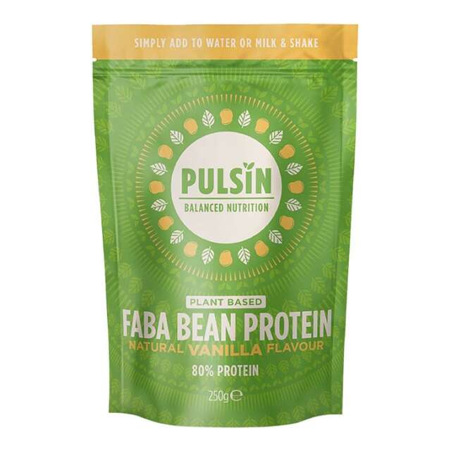 Pulsin Faba Bean Protein Powder Natural Vanilla Flavour 250g - 1