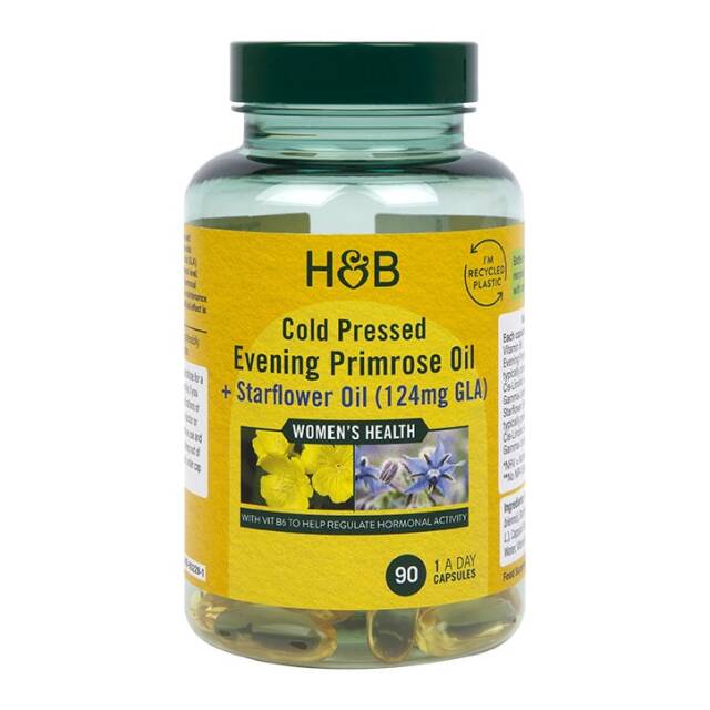 Holland & Barrett Evening Primrose Oil + Starflower Oil 90 Capsules - 1