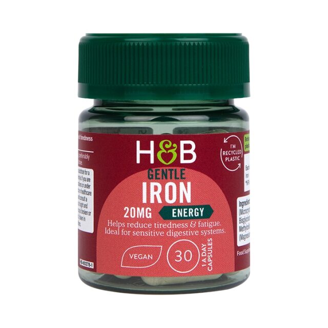 Holland & Barrett Gentle Iron 20mg 30 Capsules - 1