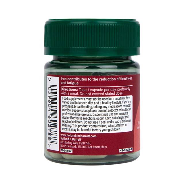 Holland & Barrett Gentle Iron 20mg 30 Capsules - 3
