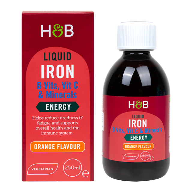 Holland & Barrett Iron + B Vits, Vit C & Minerals 250ml Liquid - 1