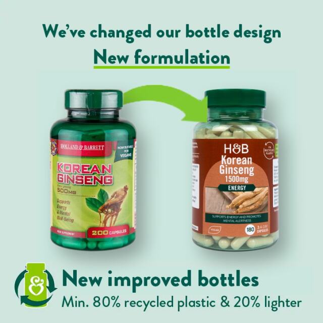 Holland & Barrett Korean Ginseng 180 Capsules - 2