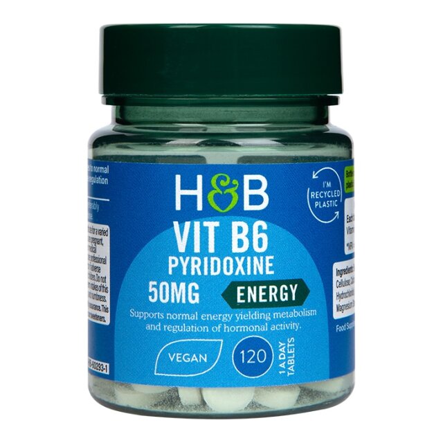 Holland & Barrett Vitamin B6 + Pyroxidine 50mg 120 Tablets - 1