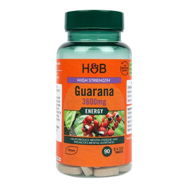 Holland & Barrett High Strength Guarana 90 Tablets - 1