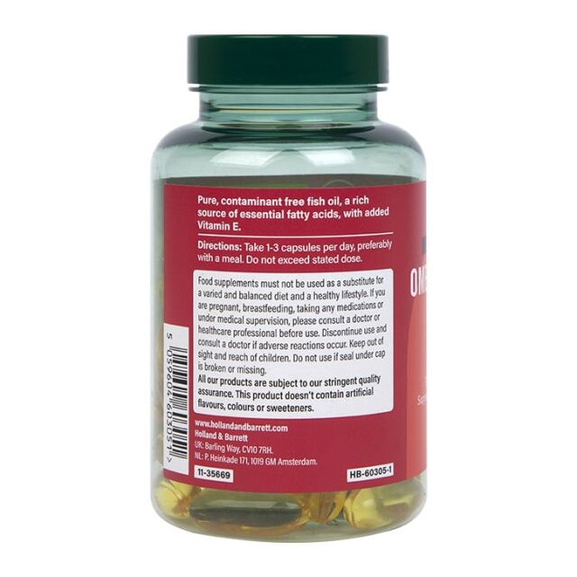 Holland & Barrett Omega 3 Fish Oil 1500mg 60 Capsules - 4