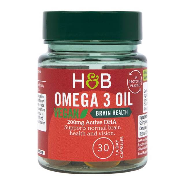 Holland & Barrett Vegan Omega 3 Oil 500mg 30 Capsules - 1