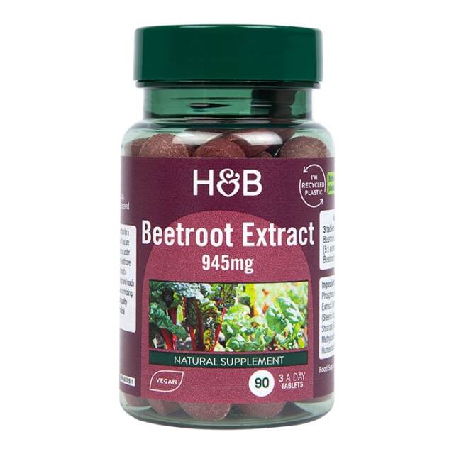 Holland & Barrett Beetroot Extract 900mg 90 Tablets - 1