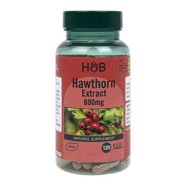 Holland & Barrett Hawthorn 600mg 120 Capsules - 1