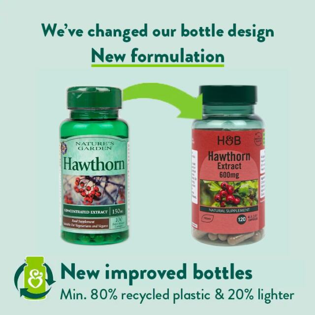 Holland & Barrett Hawthorn 600mg 120 Capsules - 2