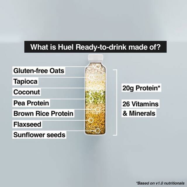Huel 100% Nutritionally Complete Meal Vanilla 500ml - 3