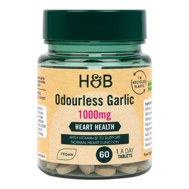 Holland & Barrett Enteric Coated Odourless Garlic 1000mg 60 Tablets - 1