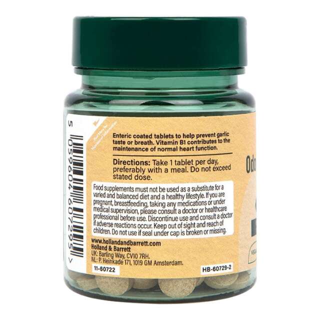 Holland & Barrett Enteric Coated Odourless Garlic 1000mg 60 Tablets - 3
