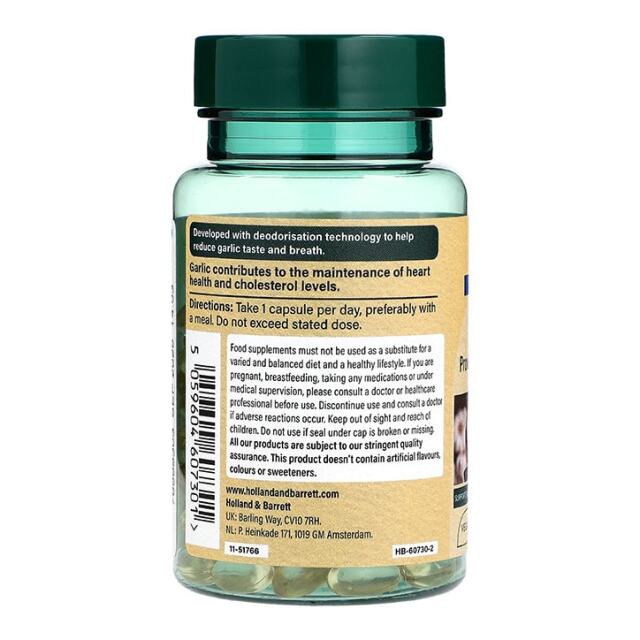 Holland & Barrett Super Strength Garlic 7500mg 120 Capsules - 3