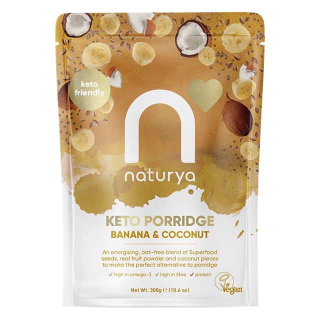 Naturya Keto Porridge Banana & Coconut 300g - 1