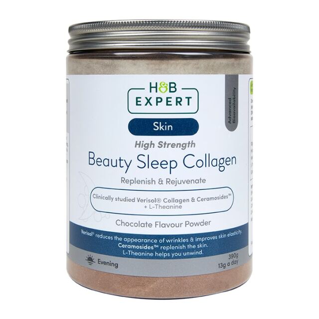 Holland and Barrett Expert Beauty Sleep Collagen Chocolate 306g - 1