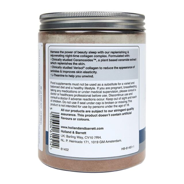 Holland and Barrett Expert Beauty Sleep Collagen Chocolate 306g - 2