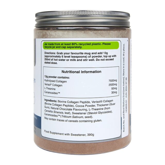 Holland and Barrett Expert Beauty Sleep Collagen Chocolate 306g - 3