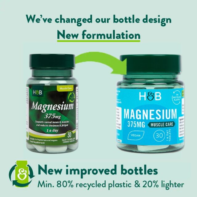 Holland & Barrett Magnesium 375mg 30 Tablets - 2
