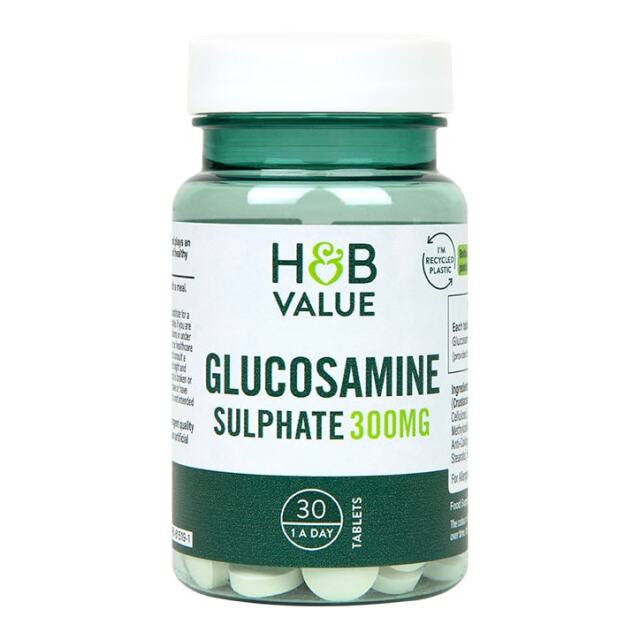 H&B Value Glucosamine Sulphate 300mg 30 Tablets - 1