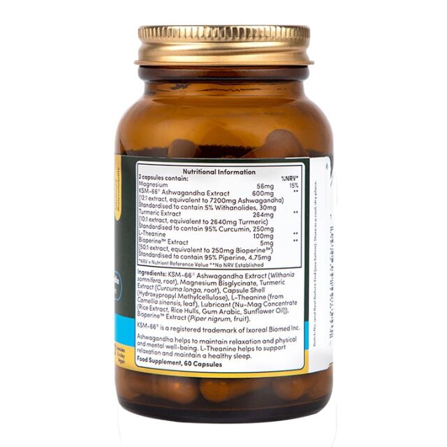 H&B Expert Calm Night Reset KSM Ashwagandha 60 Capsules - 2