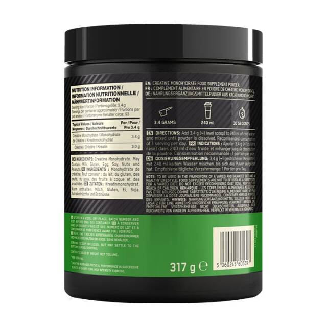 Optimum Nutrition Micronised Creatine Monohydrate 317g - 3