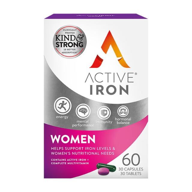 Active Iron for Women 60 Capsules - 1
