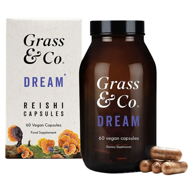 Grass & Co. DREAM Reishi Mushrooms with Magnesium + Sage, 60 Vegan Capsules - 1