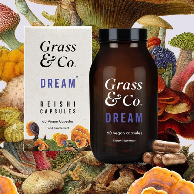 Grass & Co. DREAM Reishi Mushrooms with Magnesium + Sage, 60 Vegan Capsules - 5
