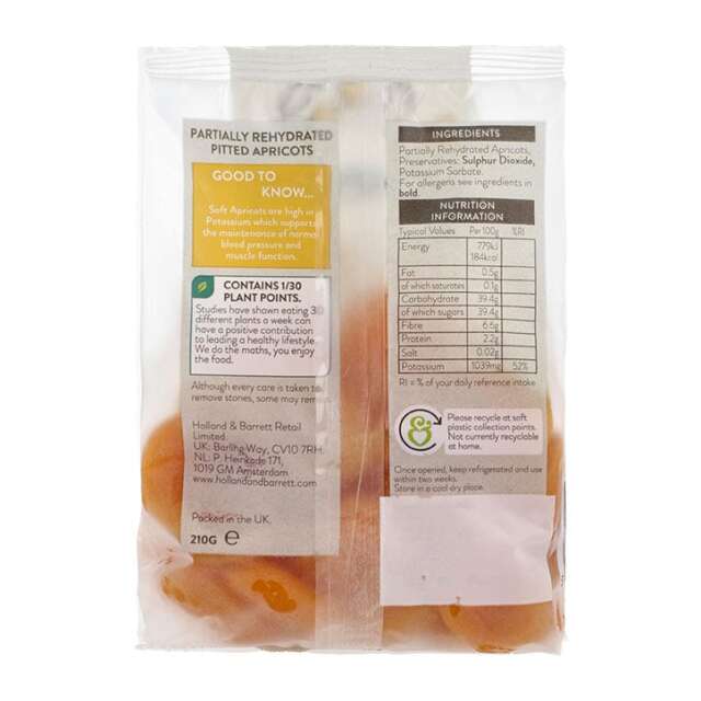Holland & Barrett Soft Apricots 210g - 2