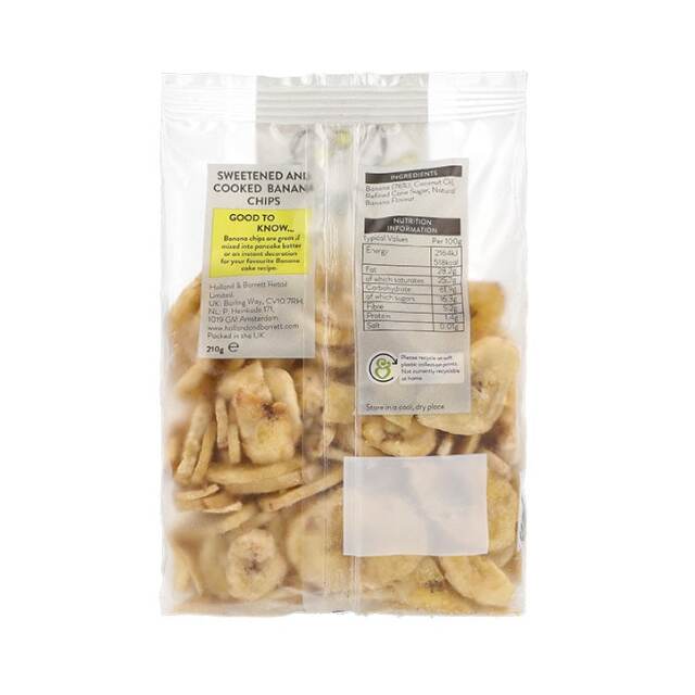 Holland & Barrett Crunchy Banana Chips 210g - 2