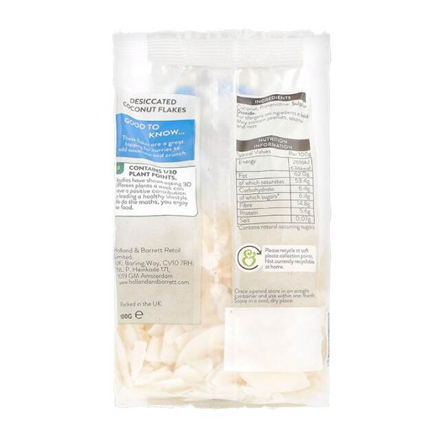 Holland & Barrett Flaked Coconut 100g - 2