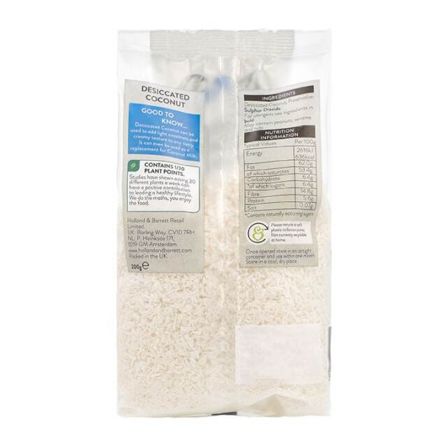 Holland & Barrett Desiccated Coconut 200g - 2