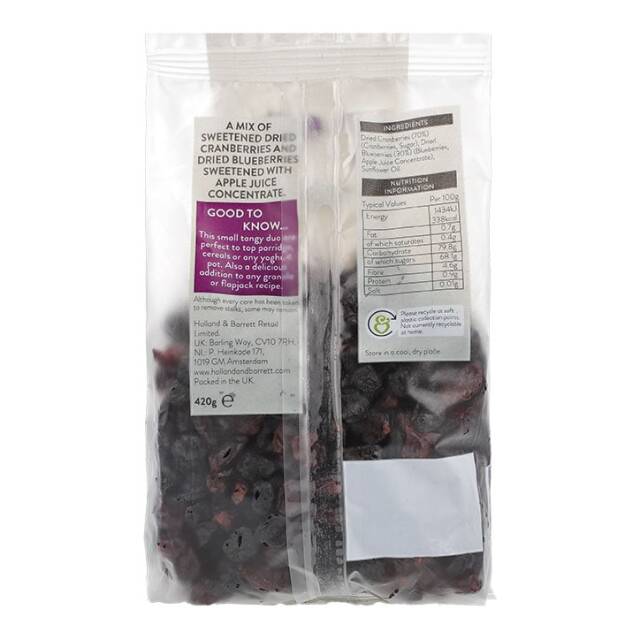 Holland & Barrett Cranberry & Blueberry Mix 420g - 2