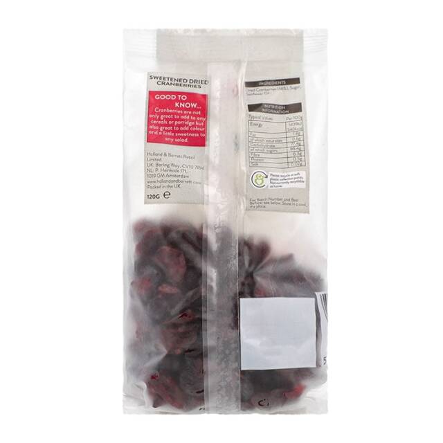 Holland & Barrett Dried Cranberries 120g - 2