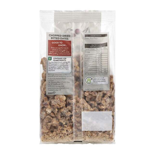 Holland & Barrett Chopped Dried Dates 250g - 2